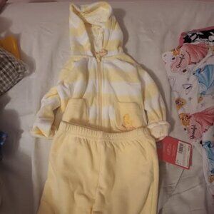 Baby Carter's Quick and Cute Yellow Duck Cardigan Set Size 6M